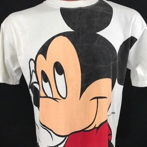 Vintage 80's Walt Disney Mickey Velva Sheen L